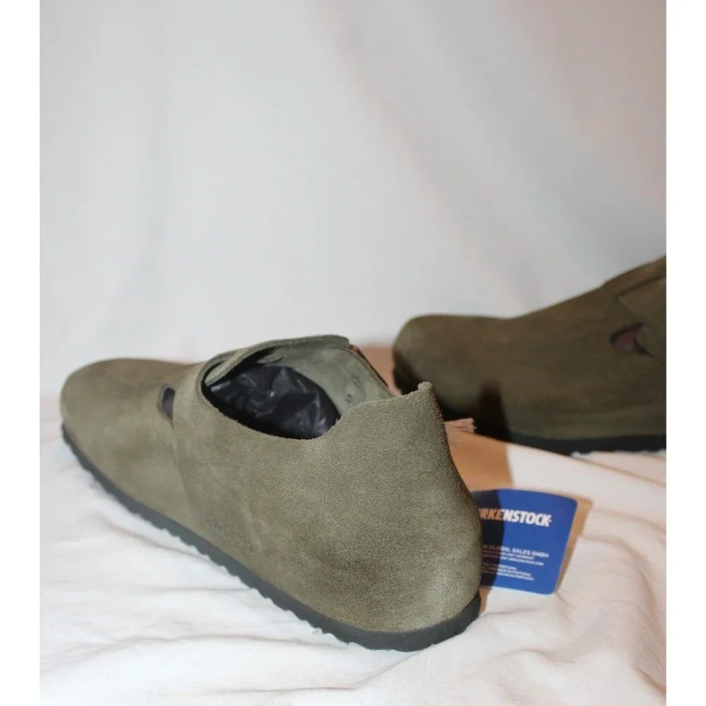 Birkenstock London Men's BS Suede Sandals DRIED THYME EU 44 REGULAR US 11  NEW